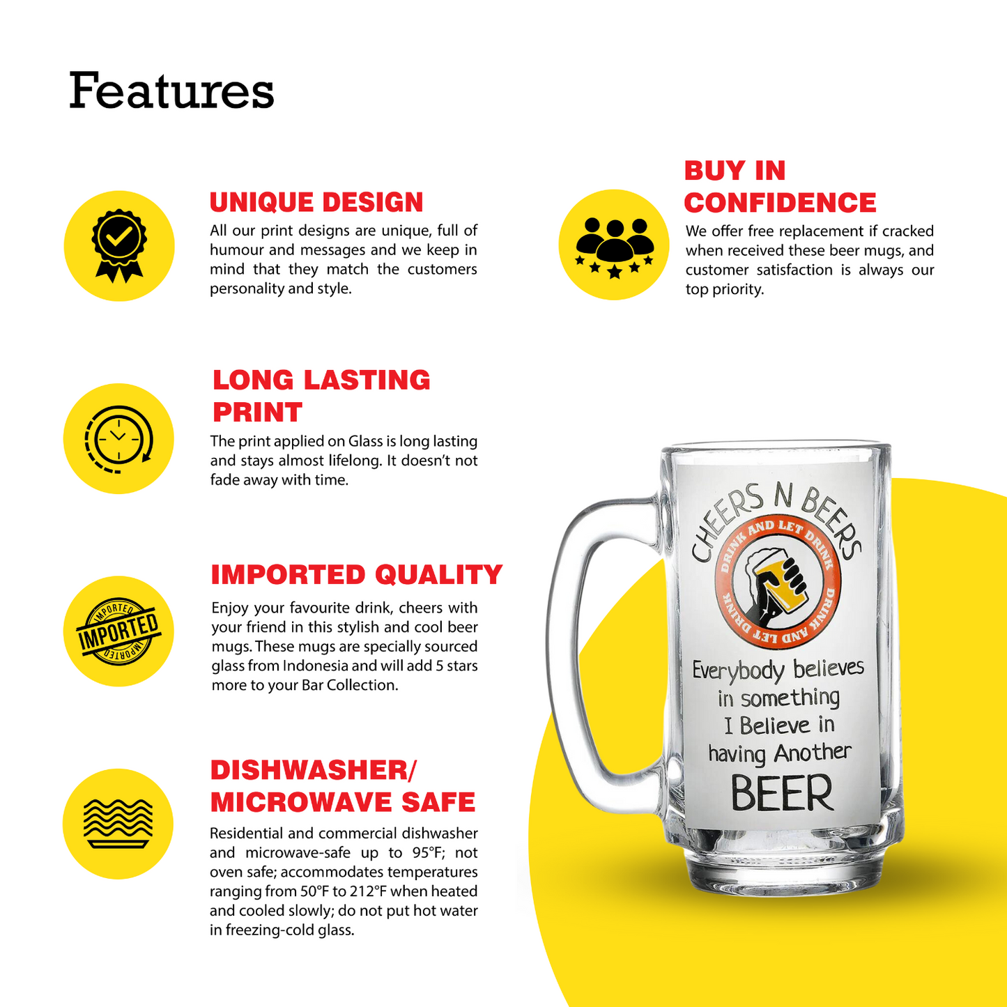 CHEERS BEER MUG