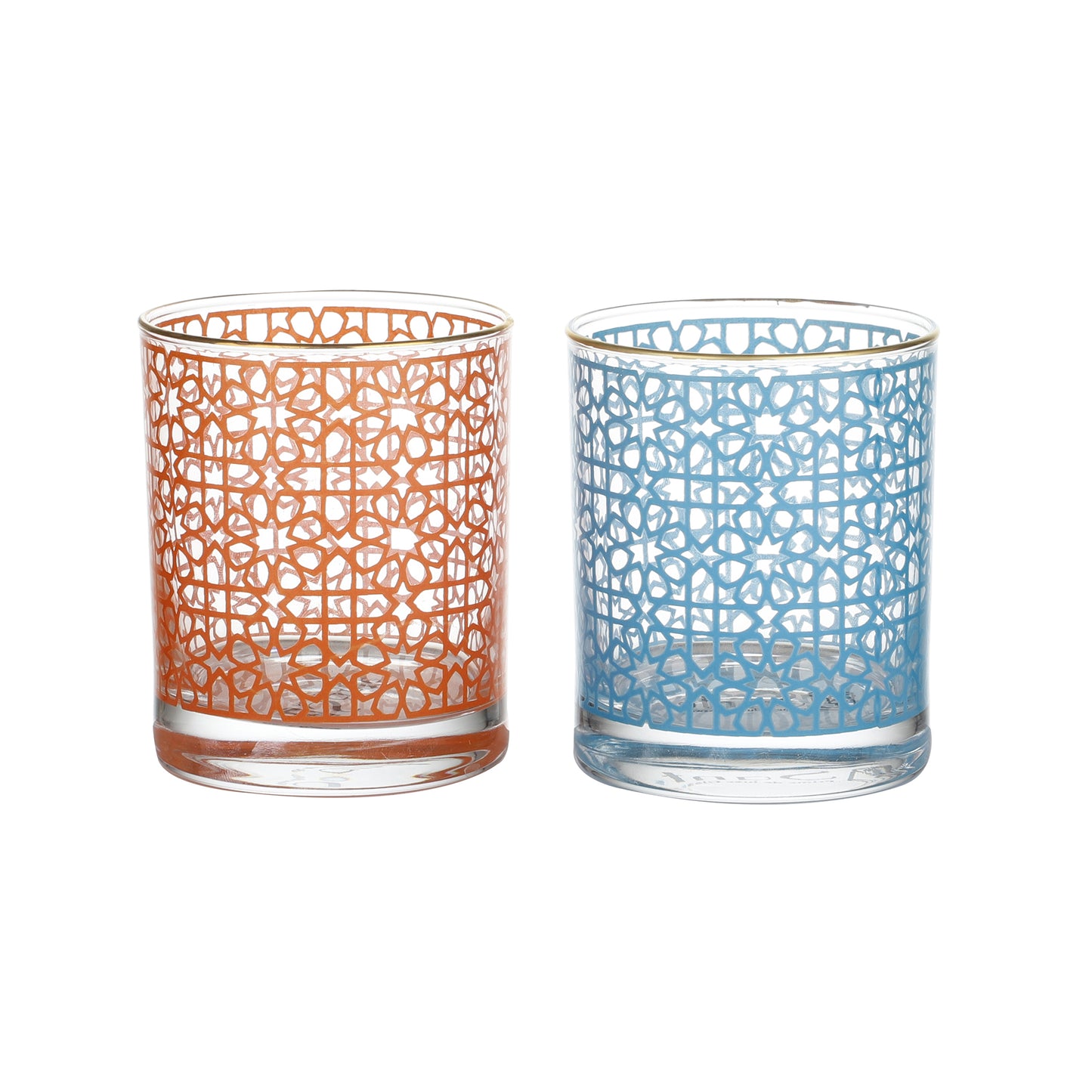 Turkish Drinking Glasses – Set of 4 (300 ml, Gold Line Finish)