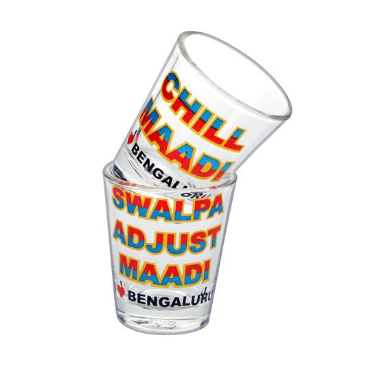 Chill Maadi Bengaluru Love Shot Glass Det of 2 60 ml