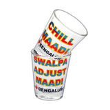 Chill Maadi Bengaluru Love Shot Glass Set of 2, 60 ml