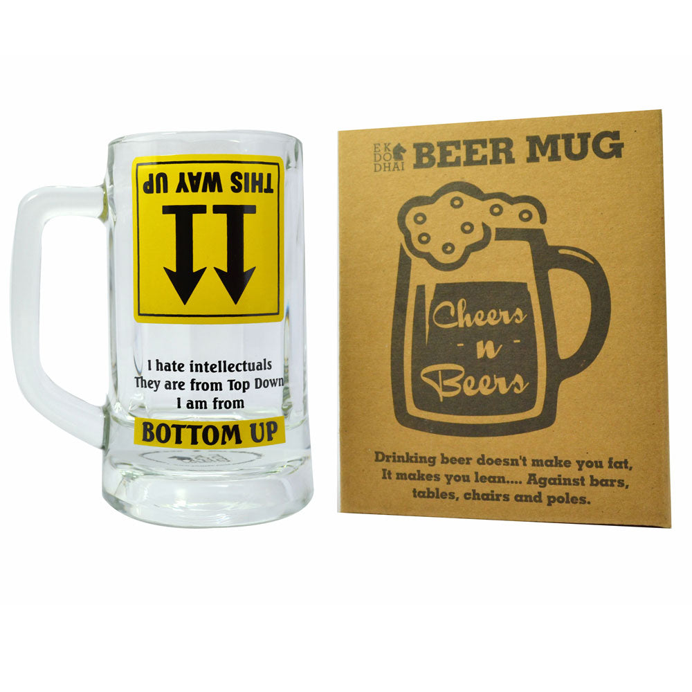 Bottoms Up Beer Mug