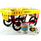 Rangeela Shot Cart (thela) with 6 Shot Glasses