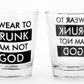 Drunk God Shot Glass (set of 2)