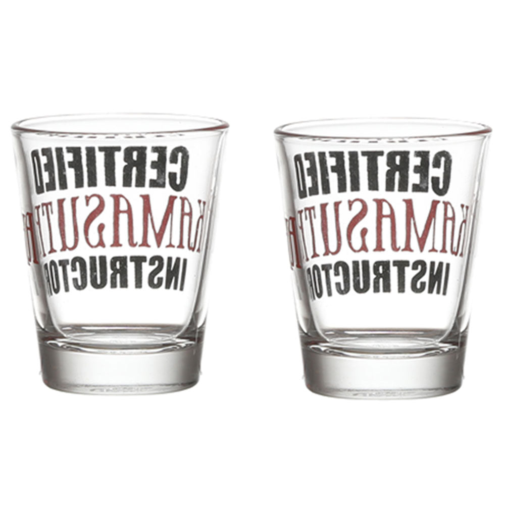 CERTIFIED KAMASUTRA INSTRUCTOR SHOT GLASS SET OF 2