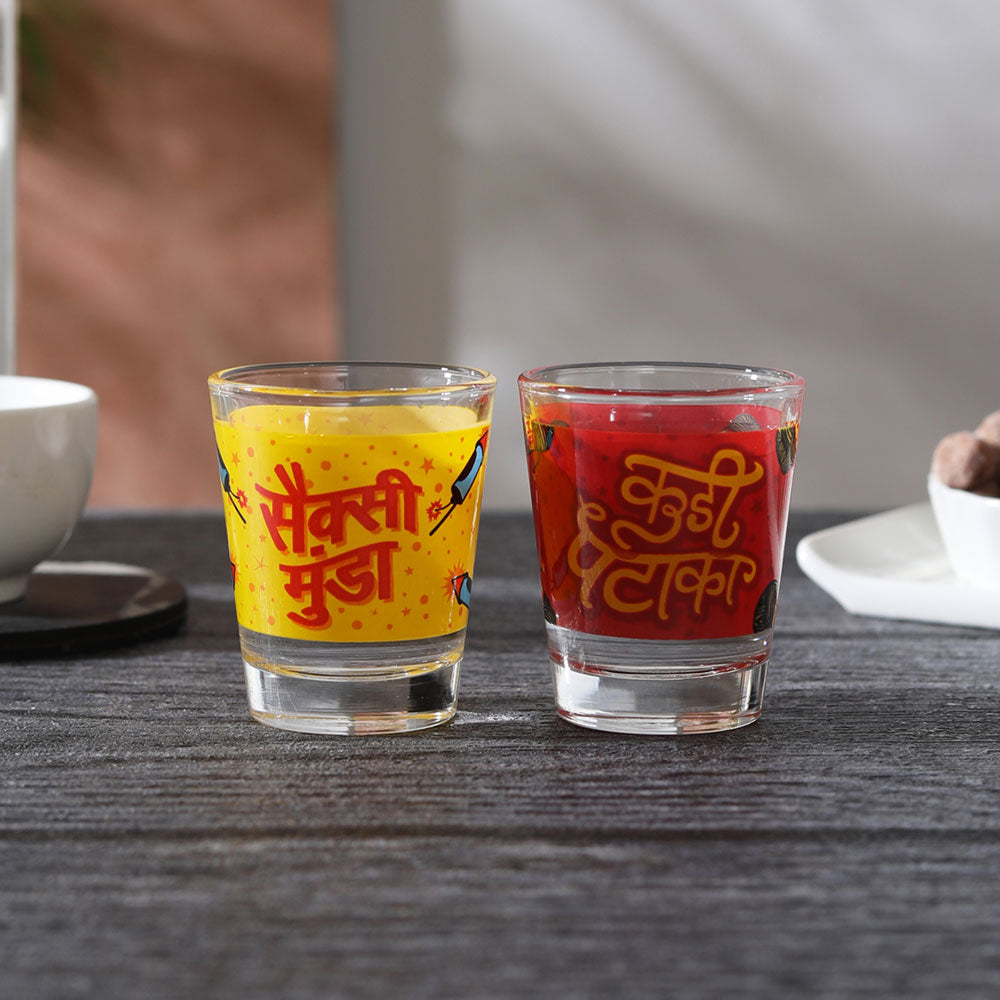 KURI PATAKA-SEXY MUNDA SHOT GLASS SET OF 2