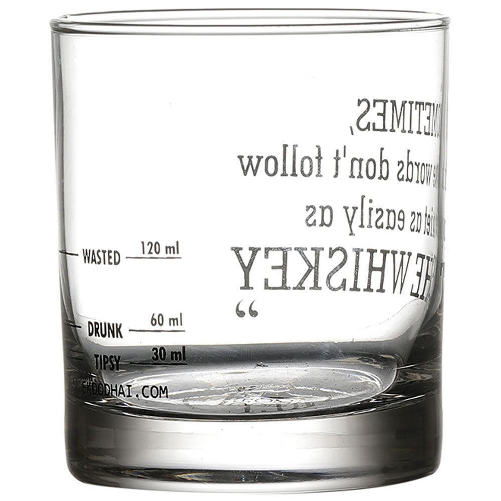 Whiskey Quote Glasses (set of 4)