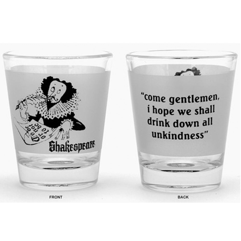 Shakespeare Shot Glass (set of 2)