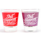 Shit Happens Shot Glass (set of 2)