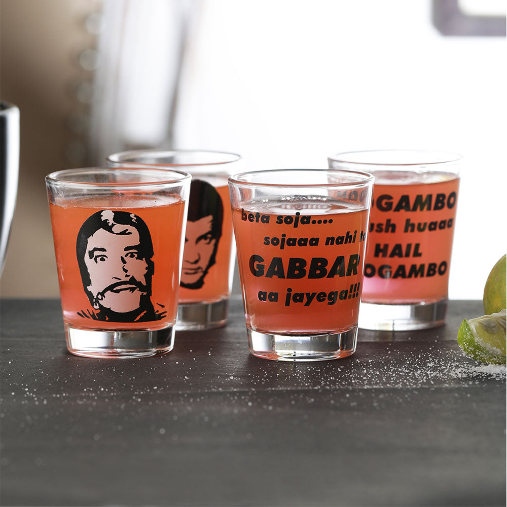 Villains Shot Glass (set of 4)