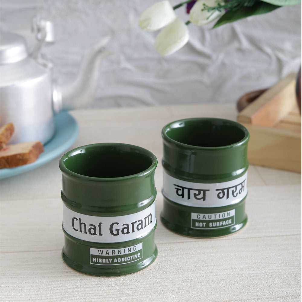 Barrel Garam Chai Glasses (set of 2)