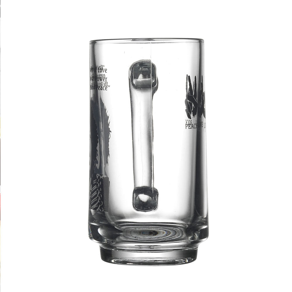 Hendrix - Love Peace Rock Beer mug