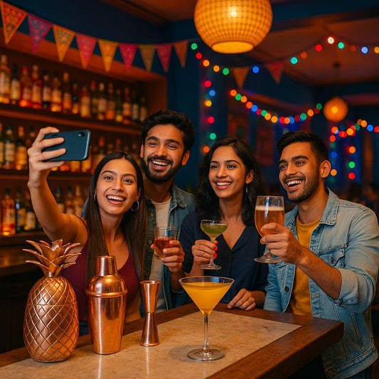 Millenials in modern indian lounges
