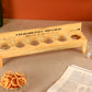Bench Shot Glass Hoder with 6 Shot Glasses