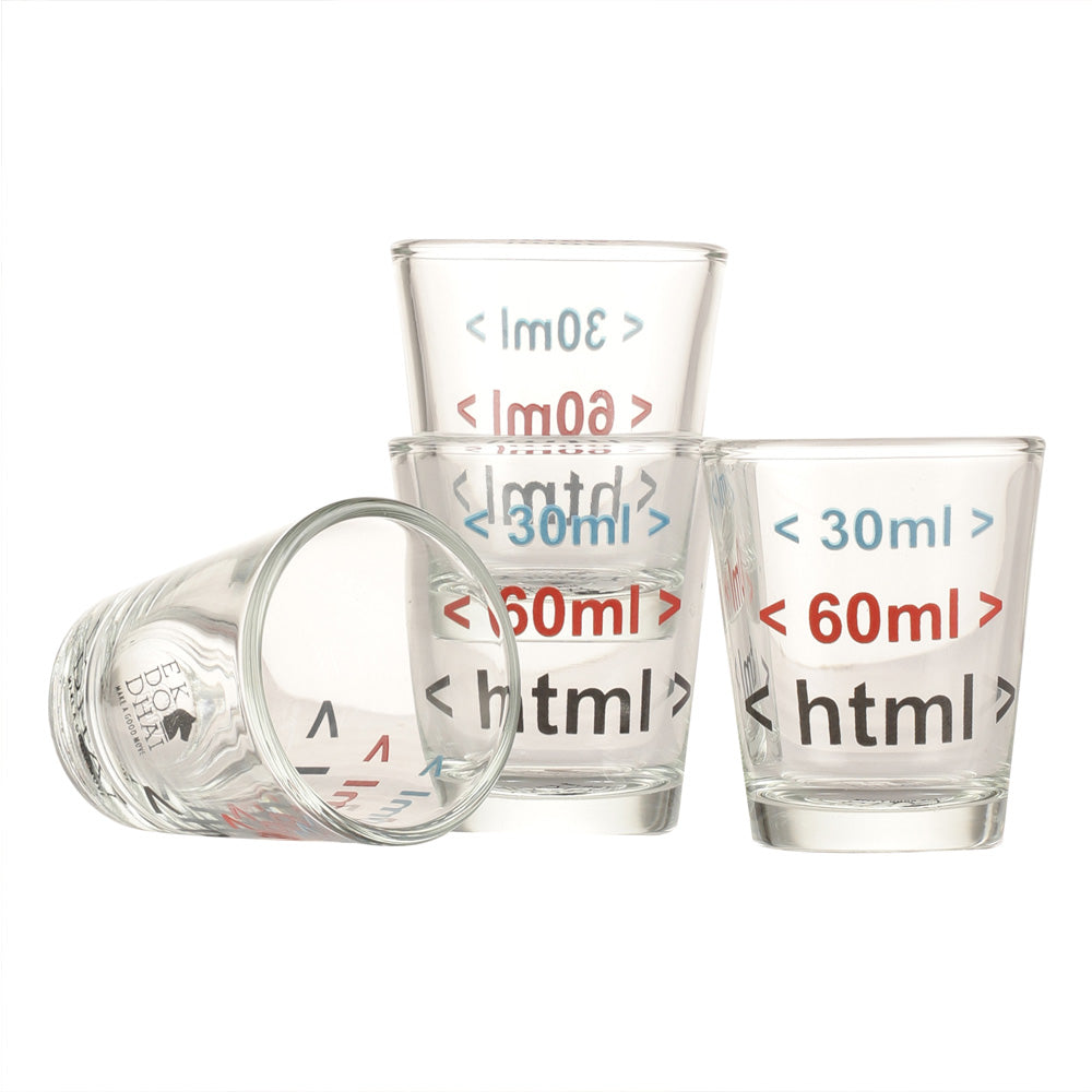 HTML Shot Glass 4pcs