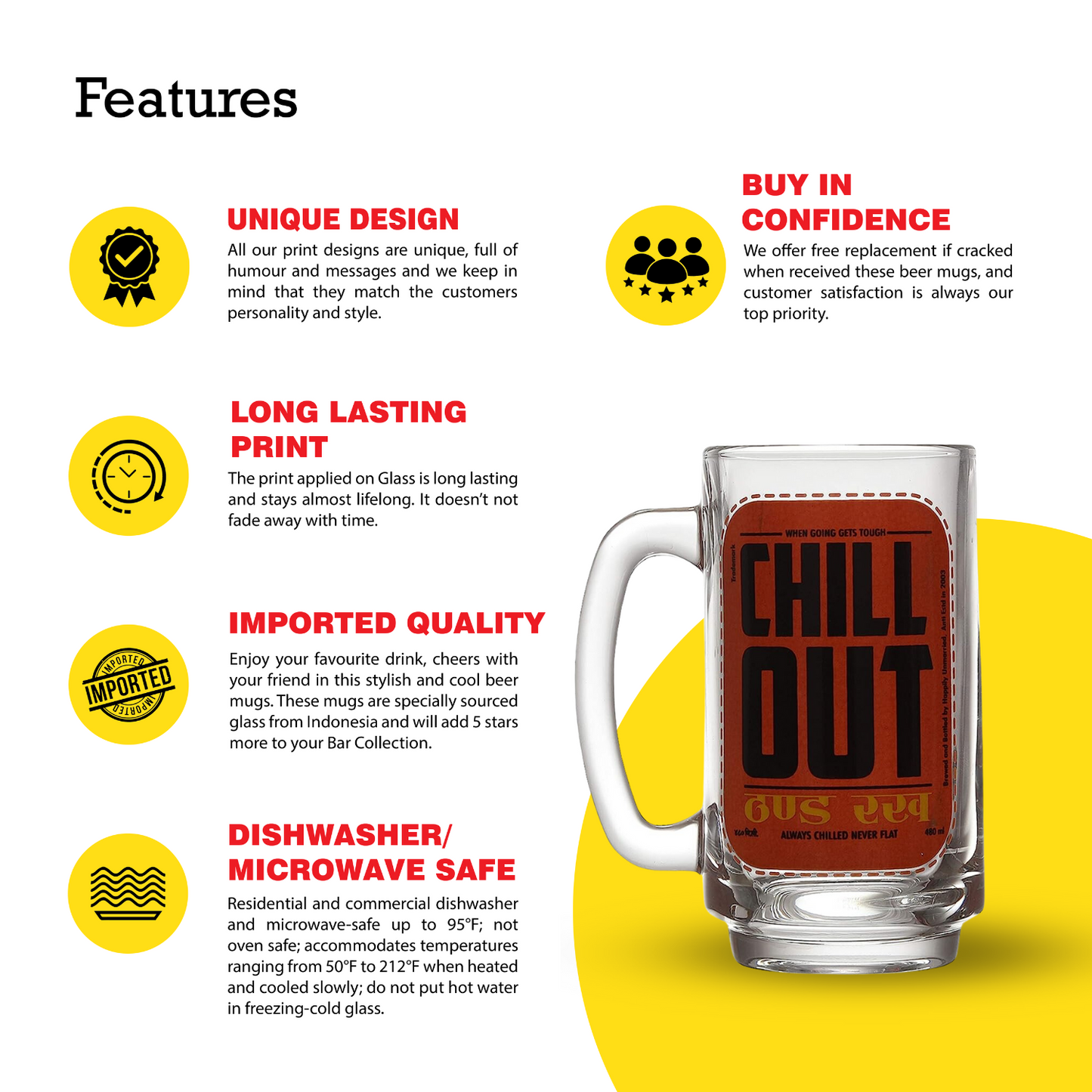 CHILL OUT BEER MUG