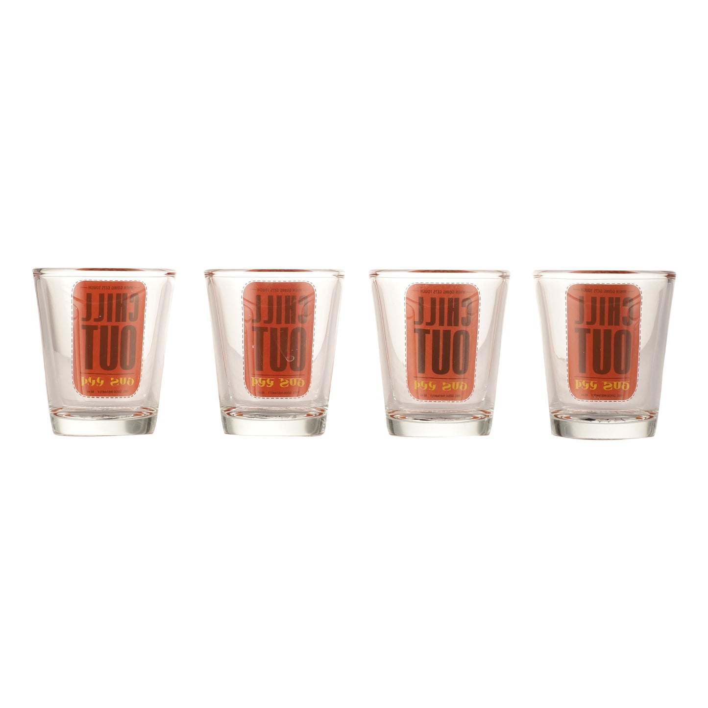 Chill Out Shot Glass 4pcs