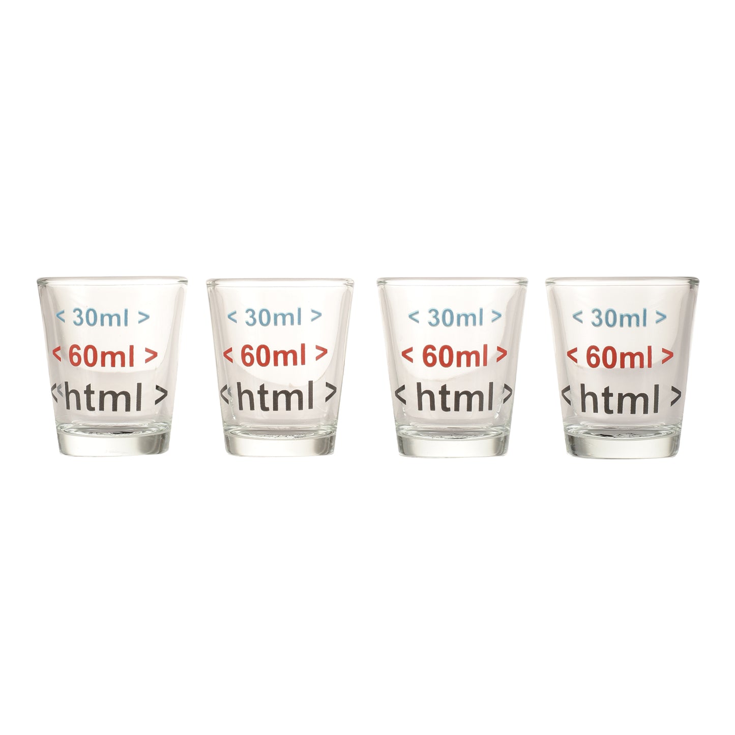 HTML Shot Glass 4pcs