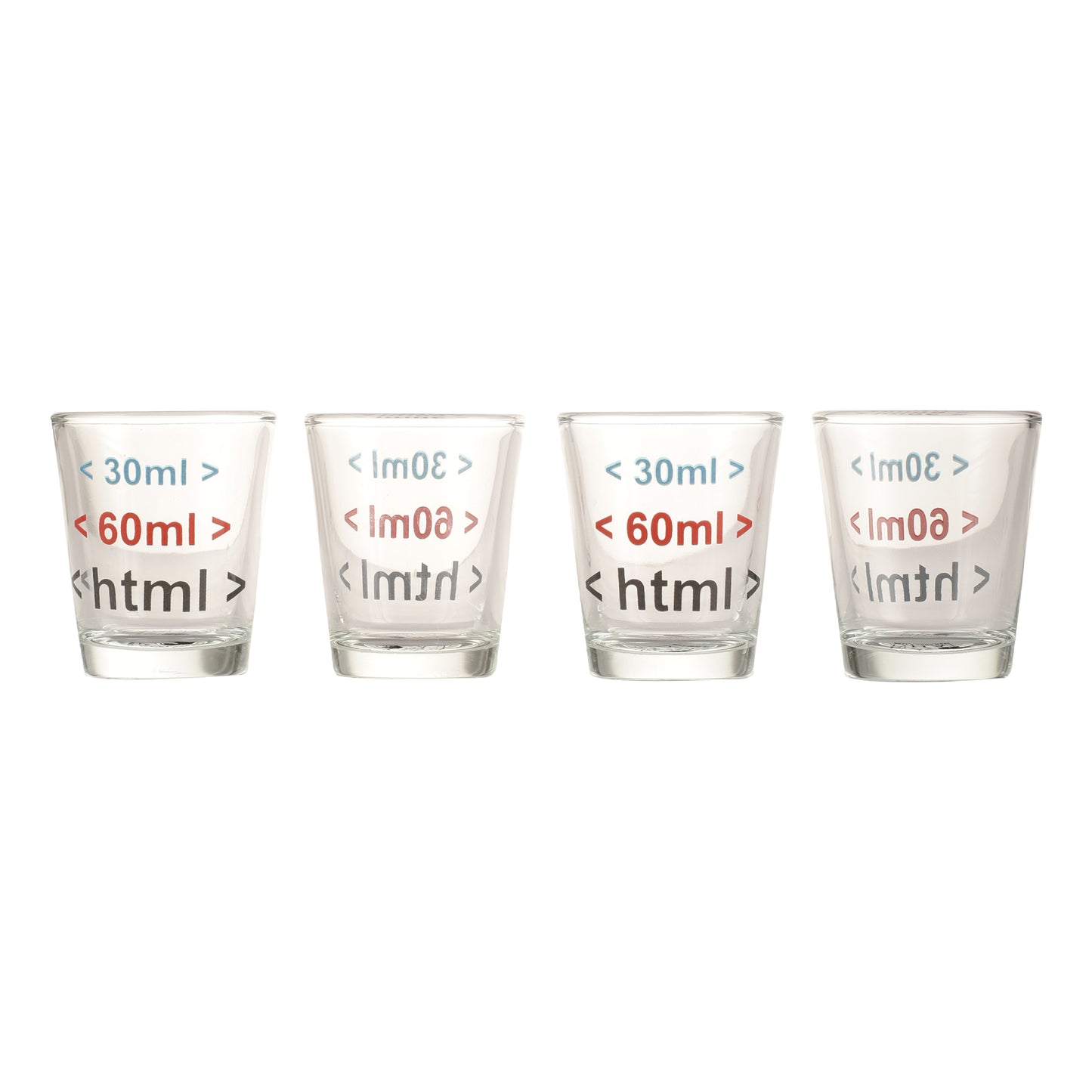 HTML Shot Glass 4pcs