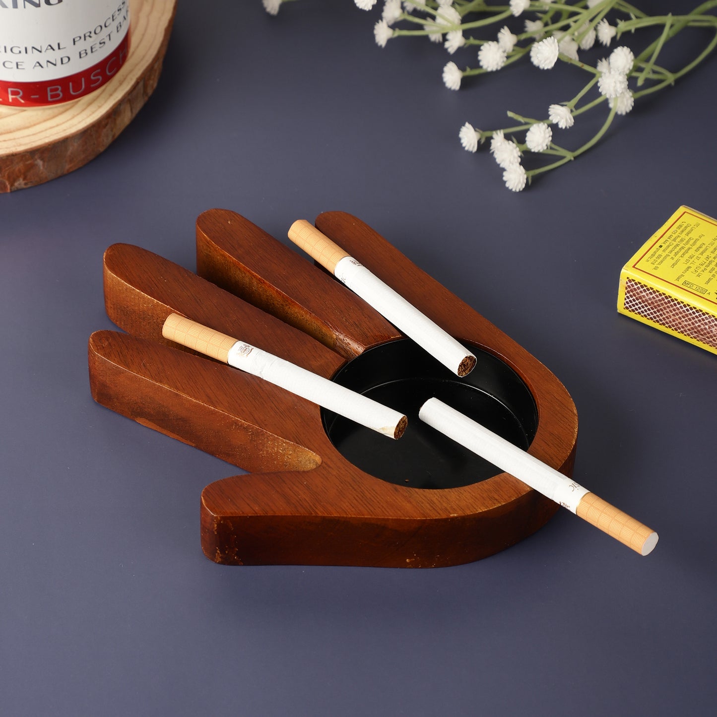 Palm Ashtray Wooden