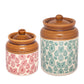 Paisley Ceramic jar set of 2