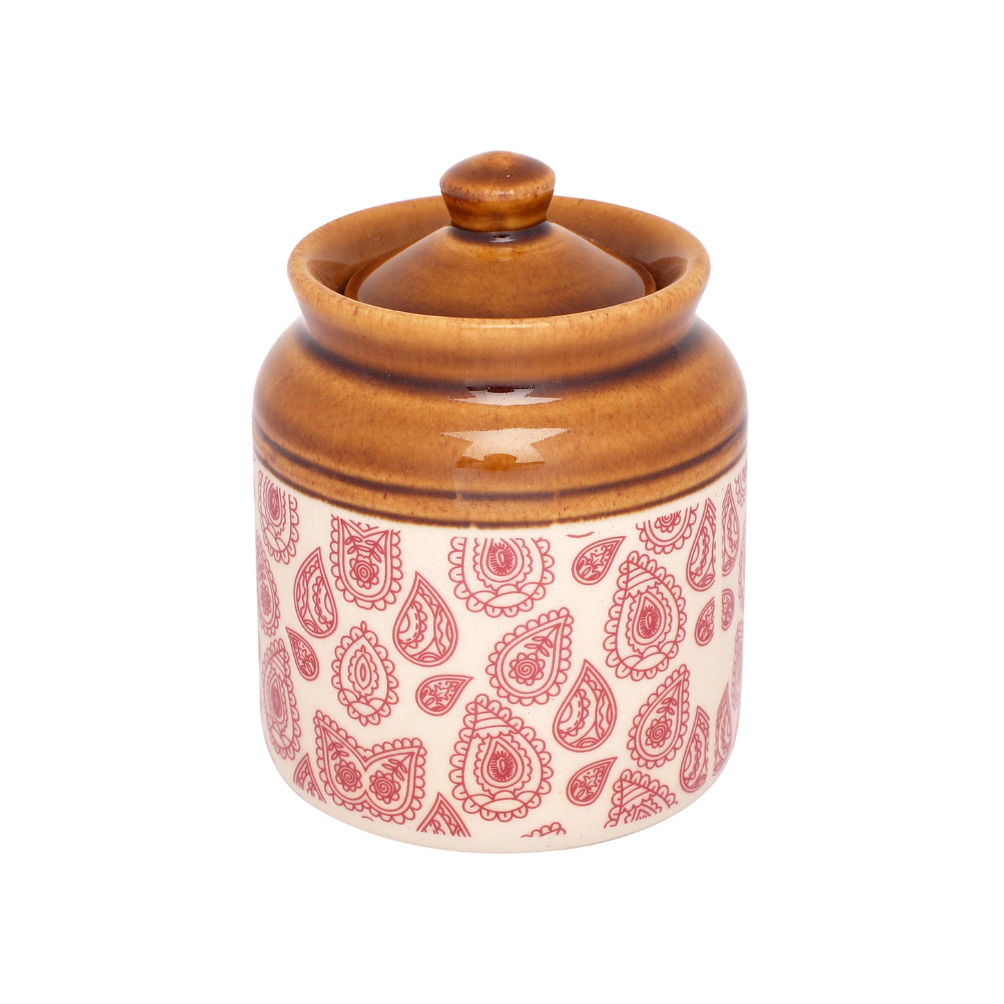 Paisley Ceramic jar set of 2