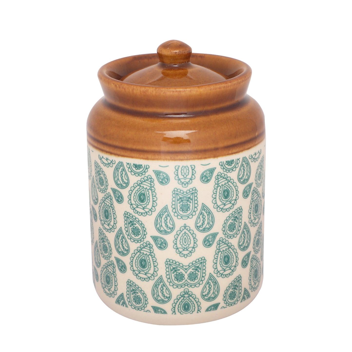 Paisley Ceramic jar set of 2