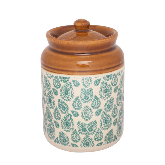 Paisley Ceramic jar set of 2