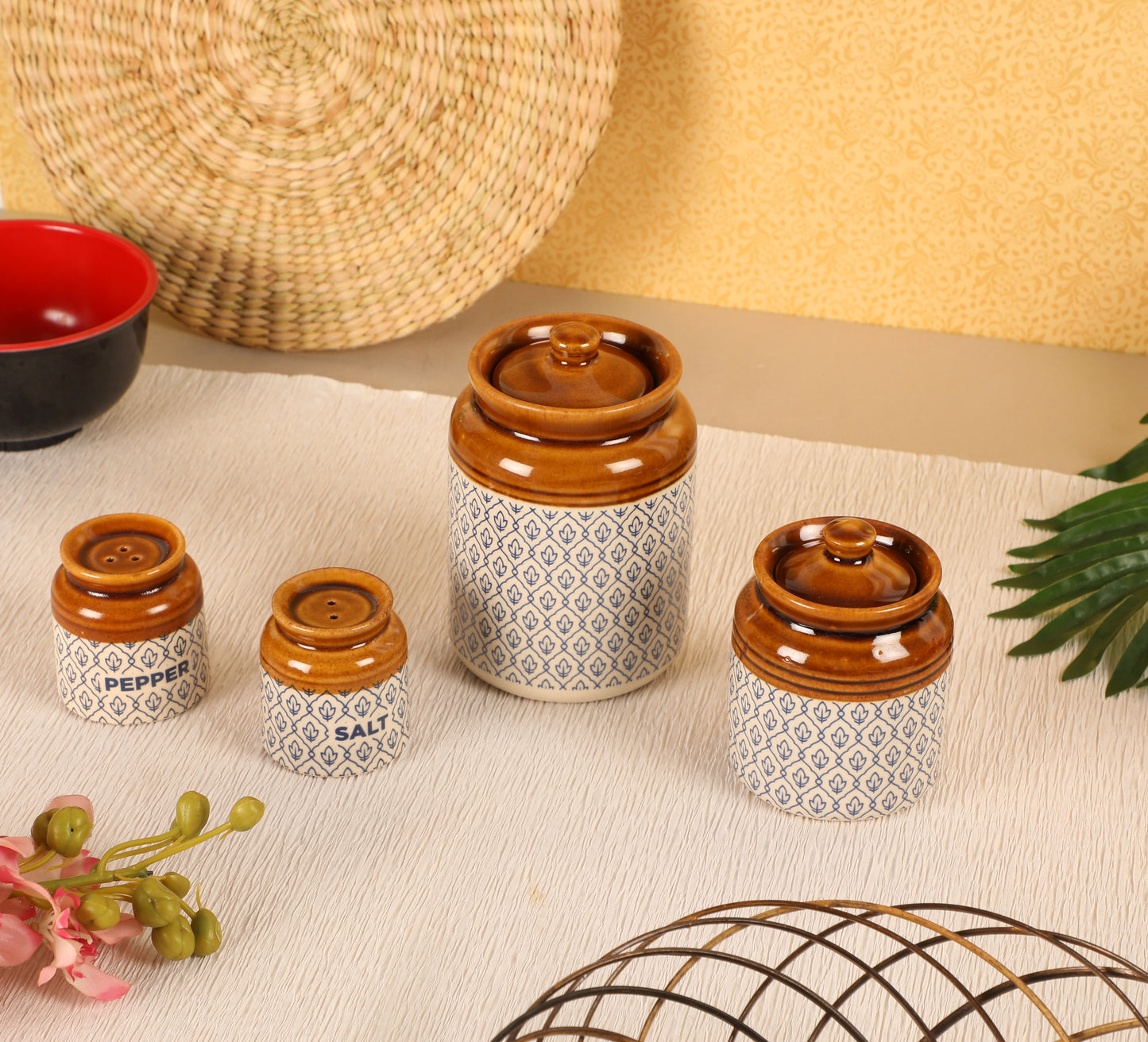 Royal Ceramic jar set of 3