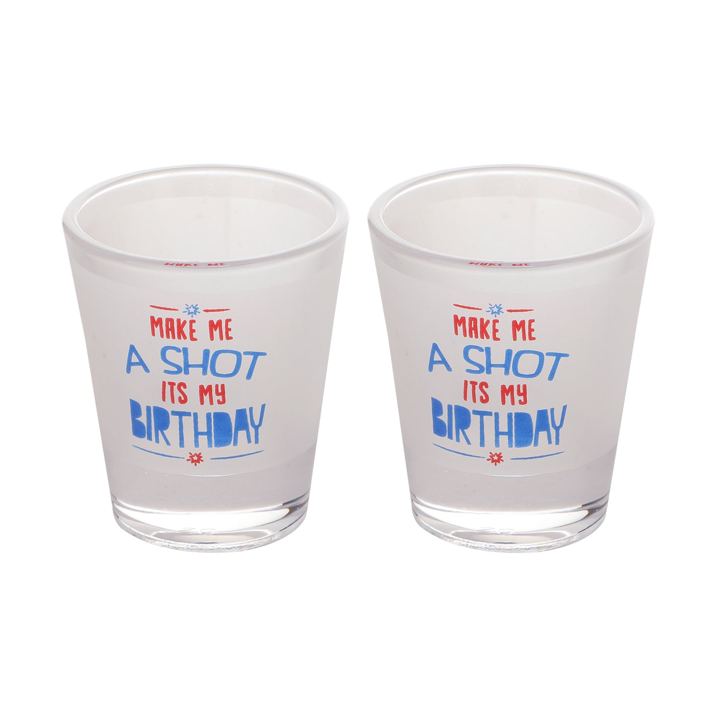 Birthday Shot Glass set of 2
