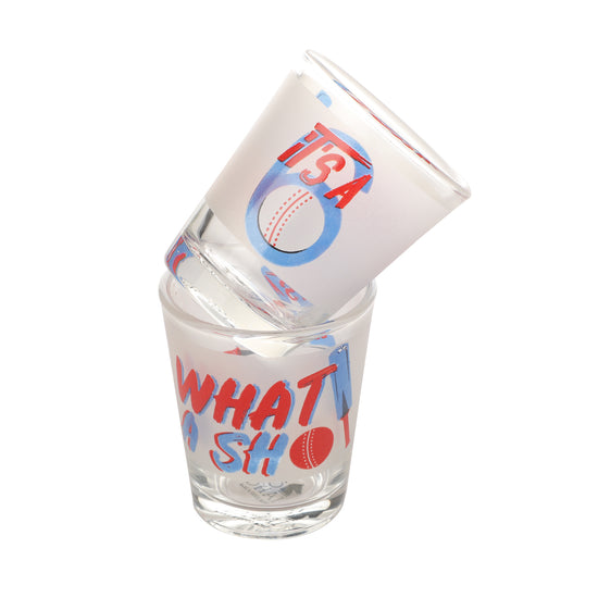Cricket What A Shot Glass set of 2