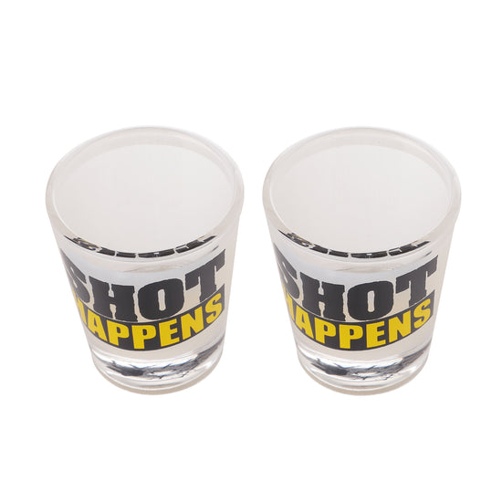 Shot Happens Glass set of 2