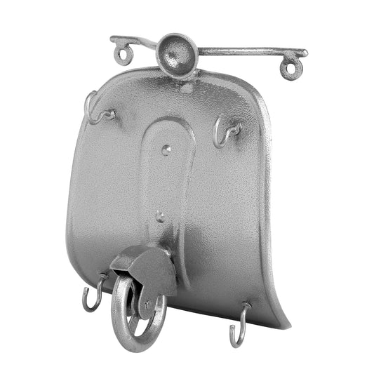 Metal Scooter key holder Grey
