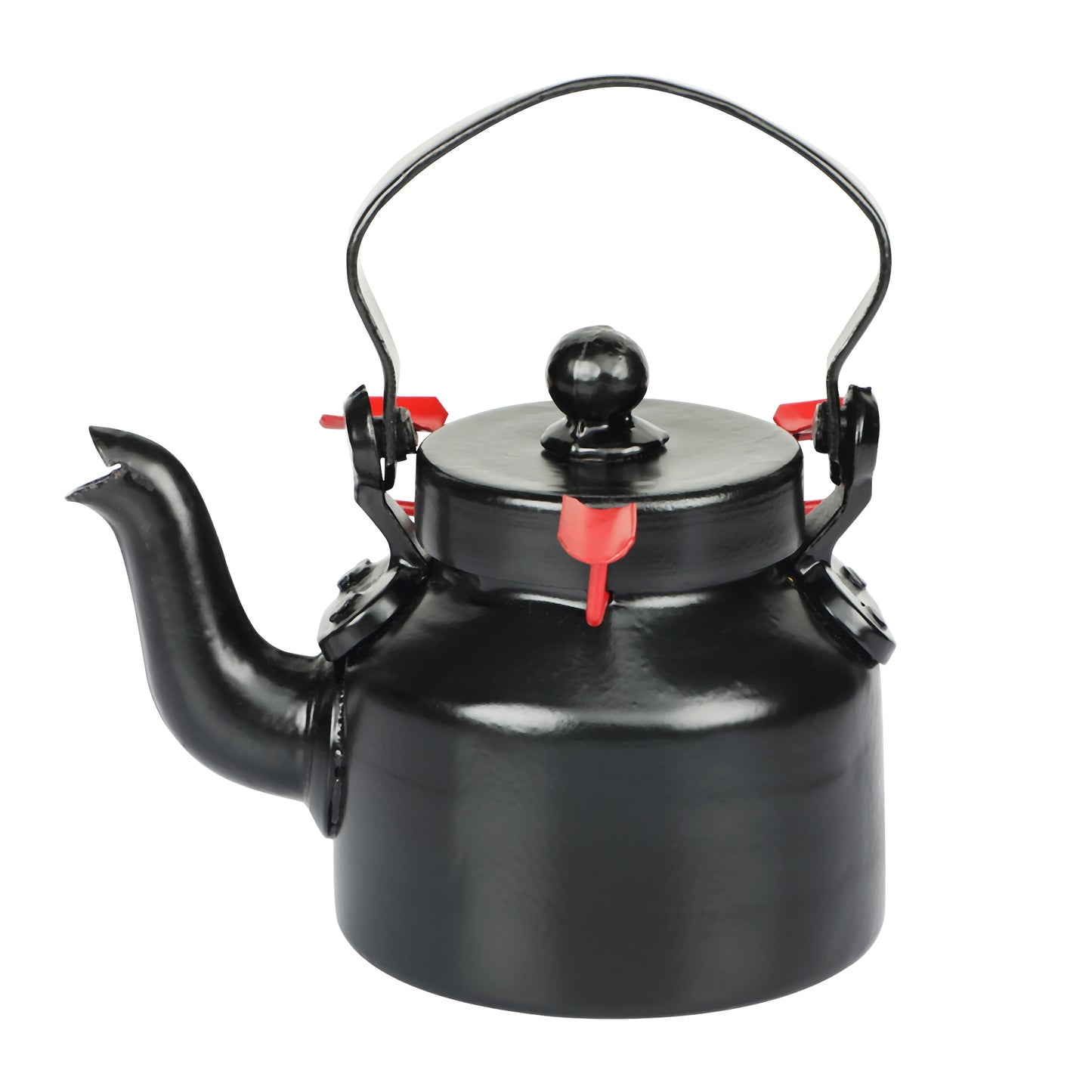 Metal Kettle Ashtray Black