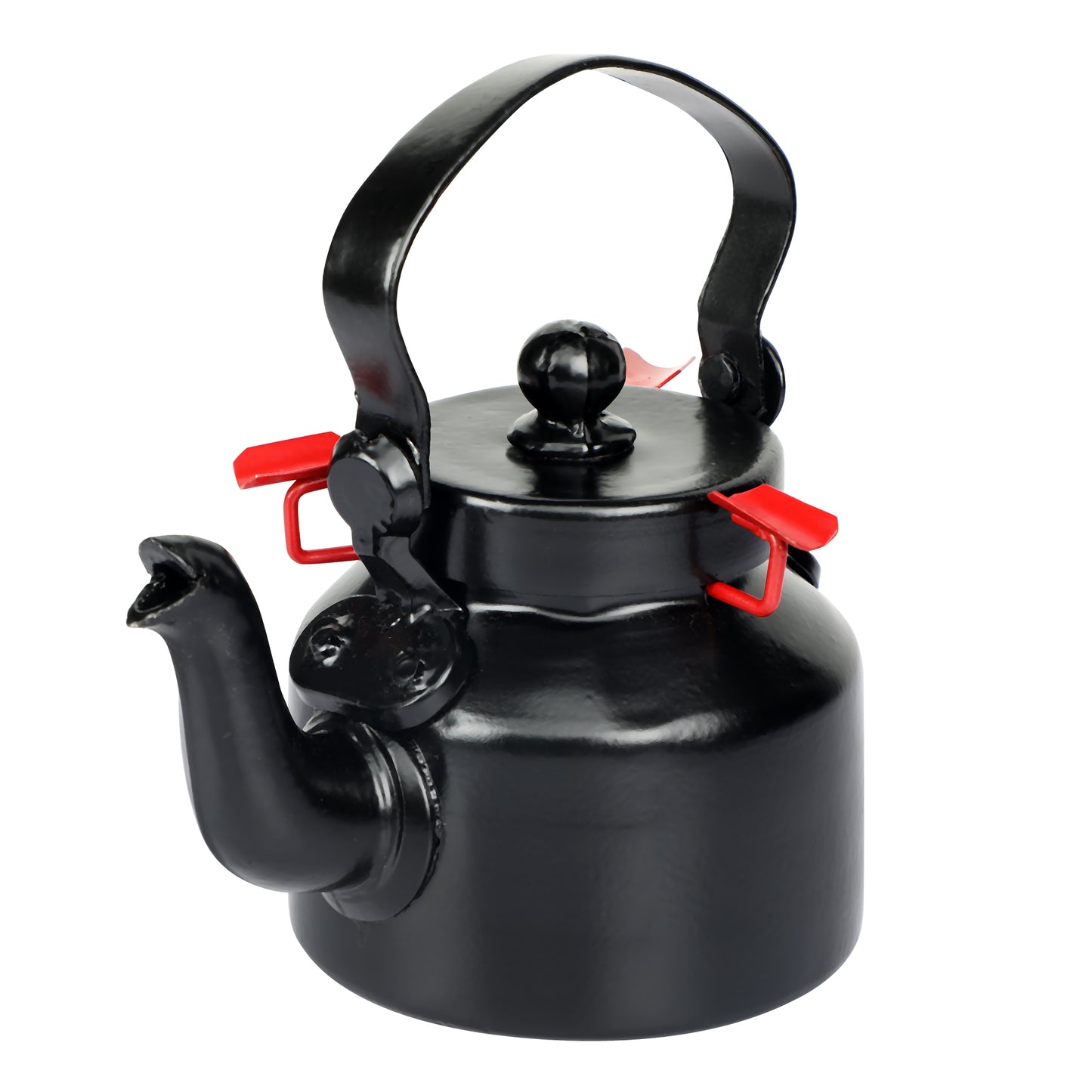 Metal Kettle Ashtray Black