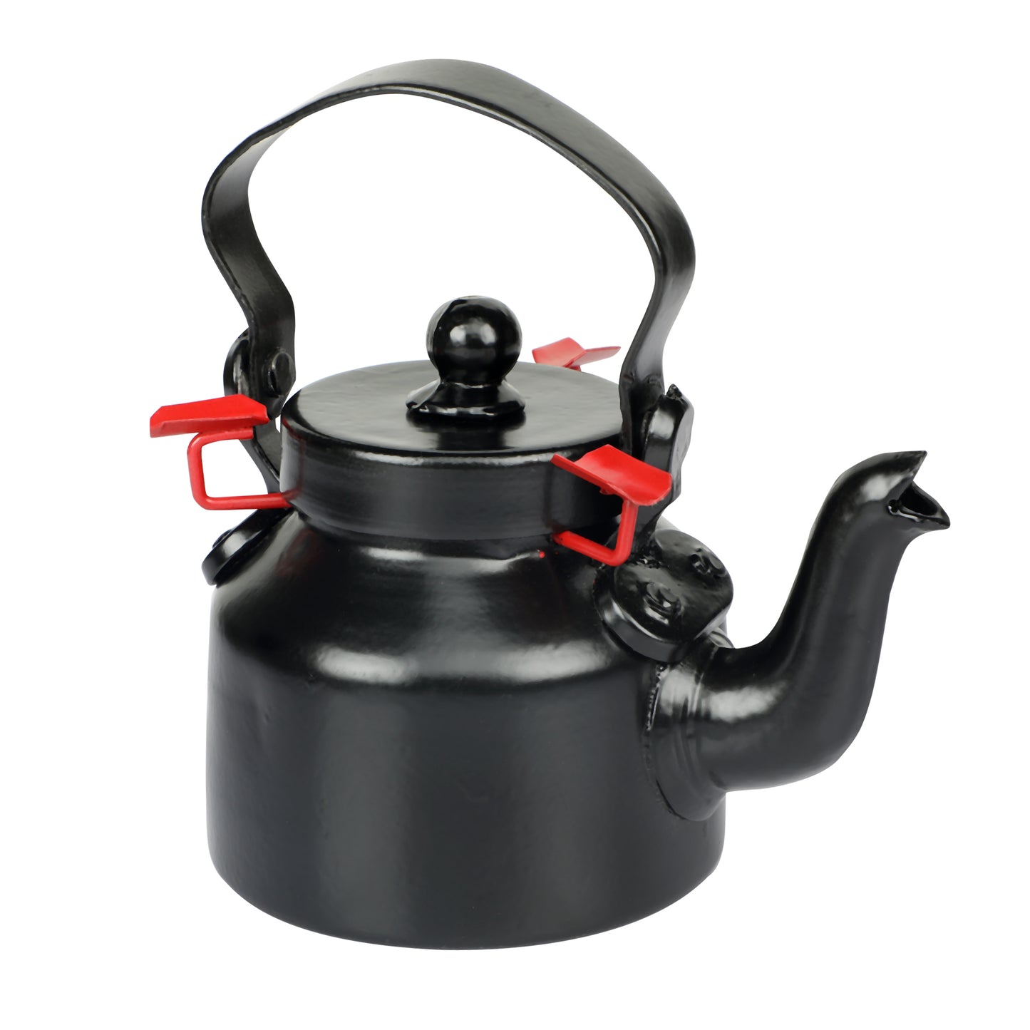 Metal Kettle Ashtray Black