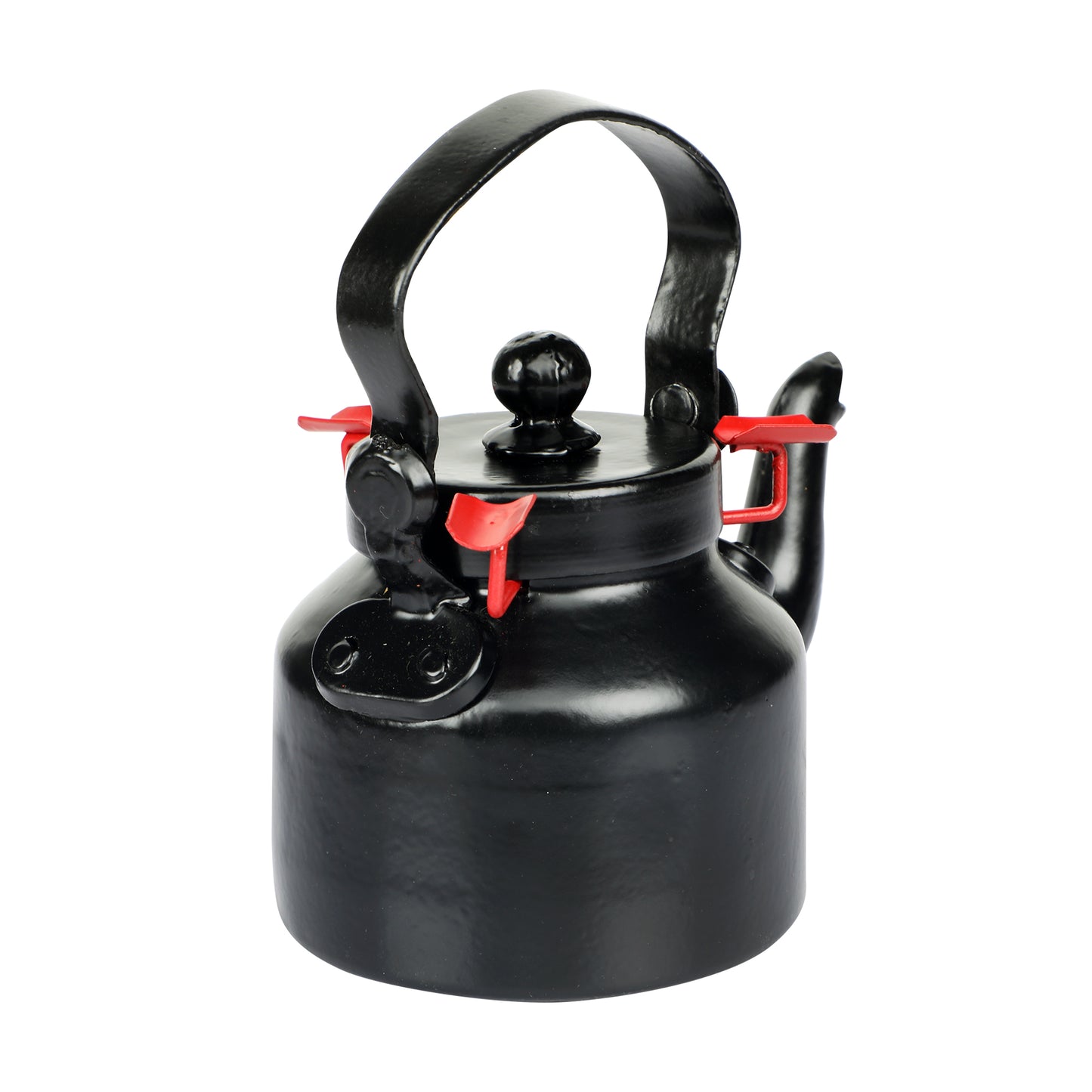 Metal Kettle Ashtray Black