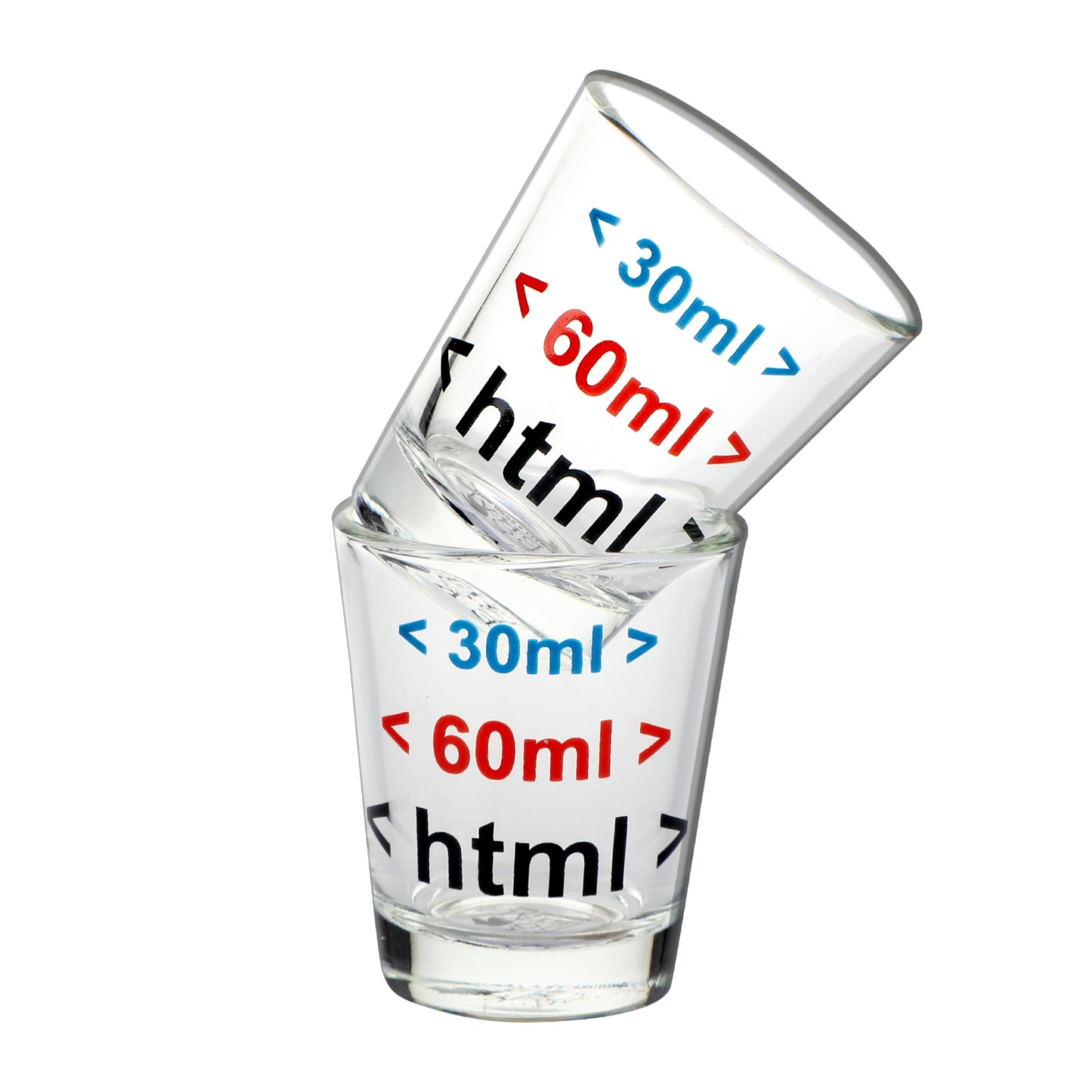 HTML Coder Shot Glass set of 2