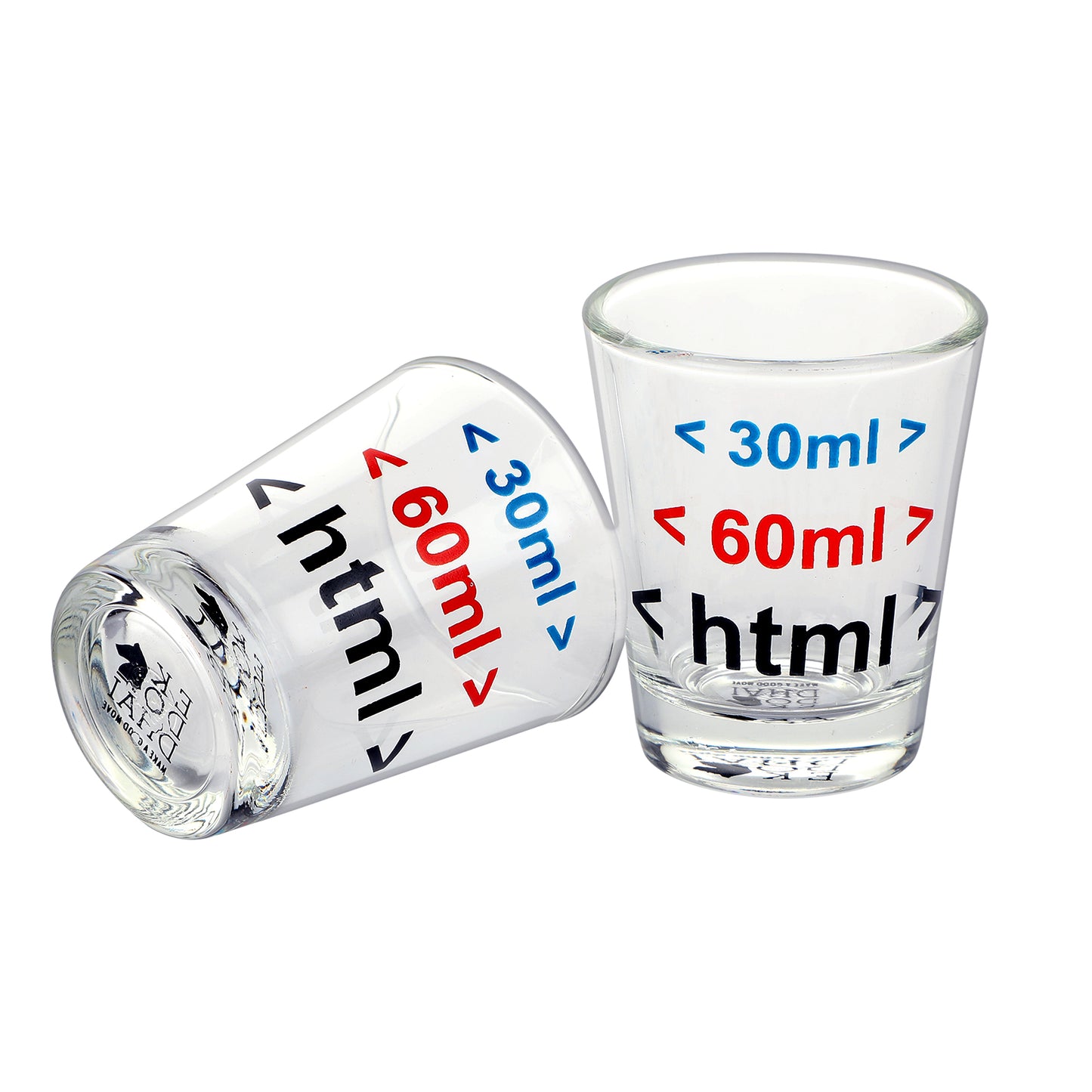 HTML Coder Shot Glass set of 2