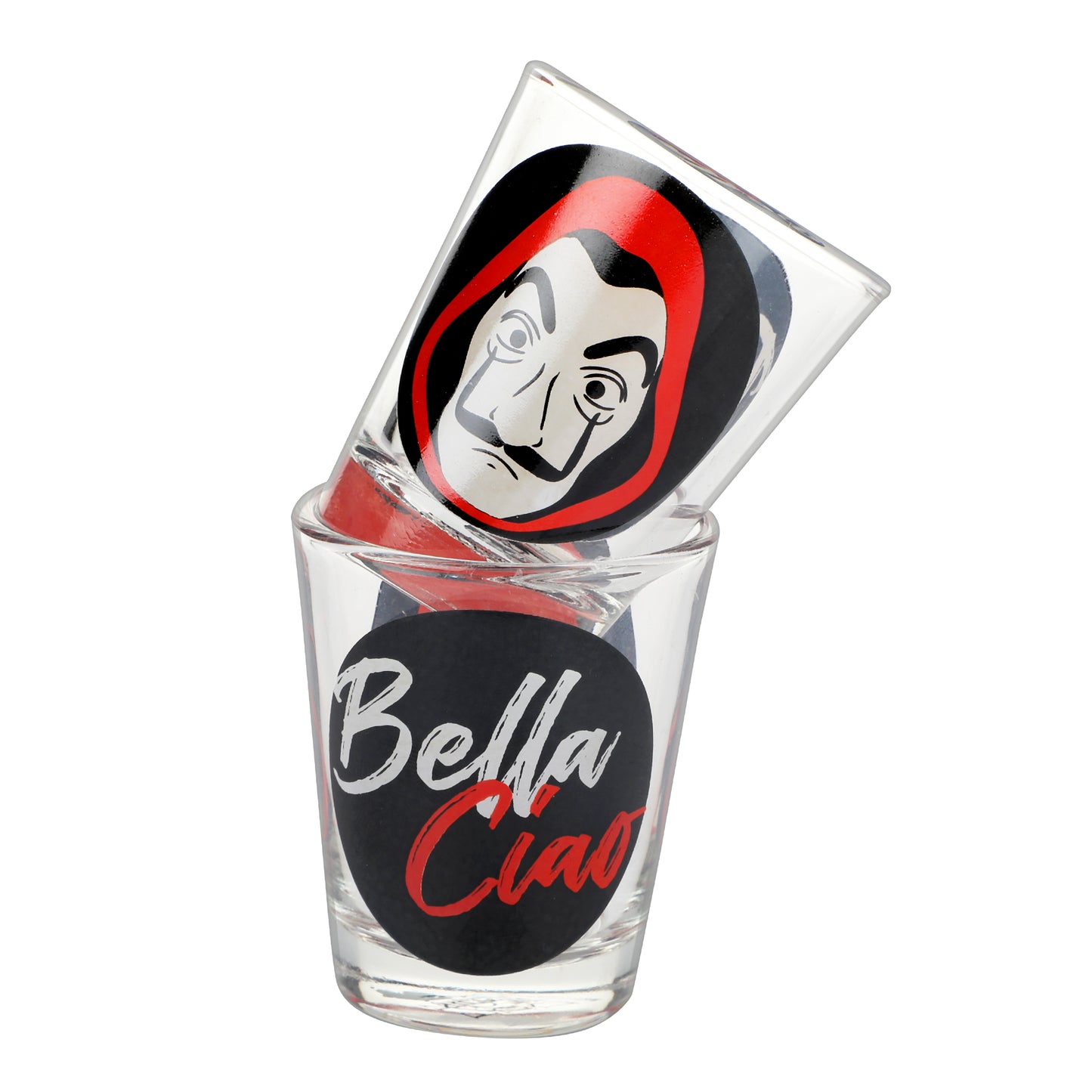 Money Heist Bella Ciao shot glass set of 2