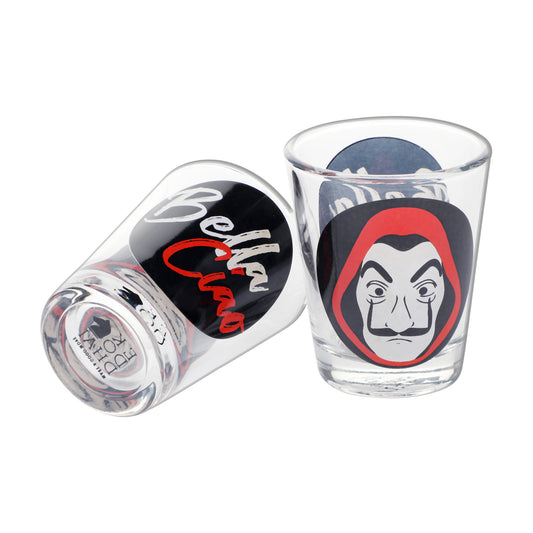 Money Heist Bella Ciao shot glass set of 2