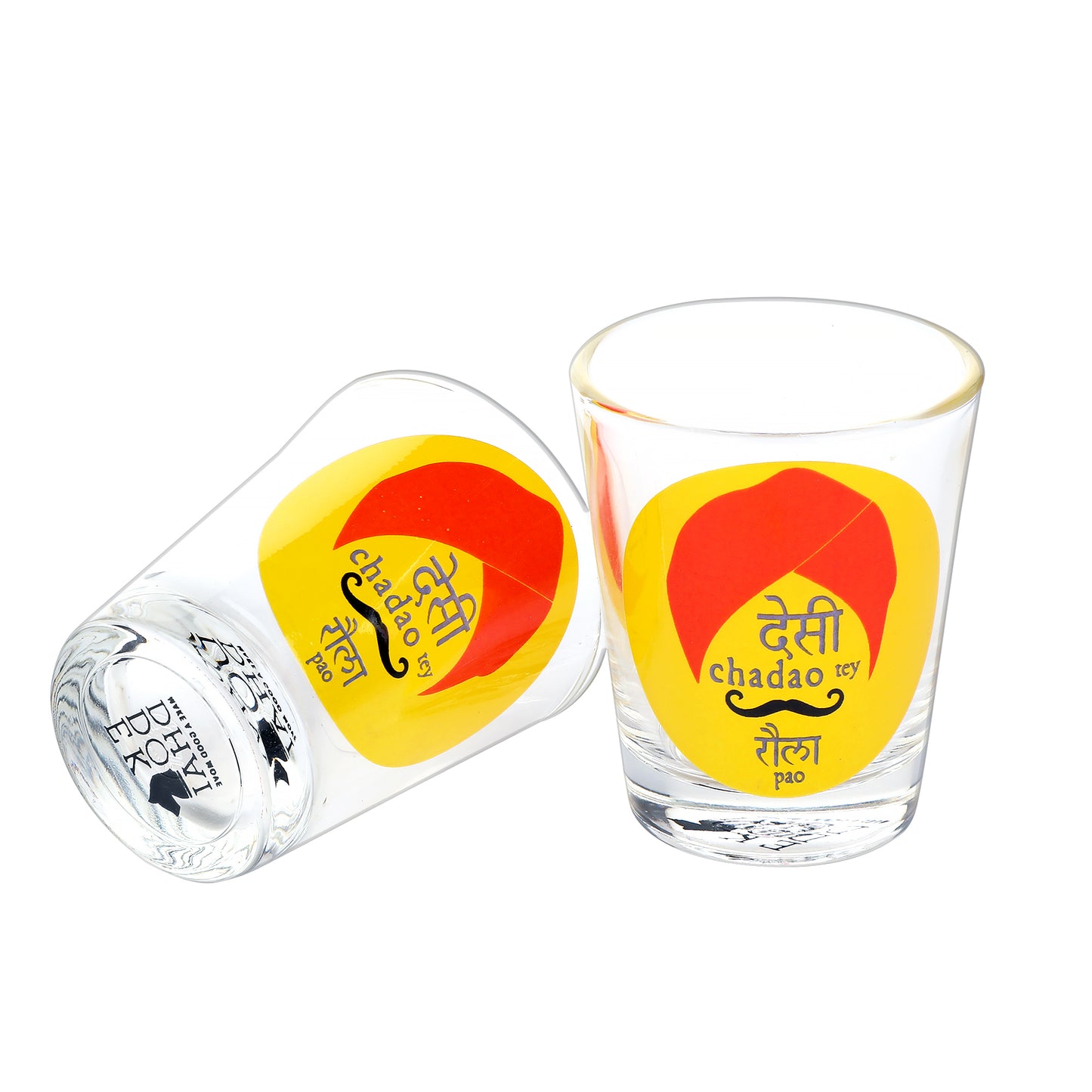 Punjabi Desi Raula Shot Glass set of 2