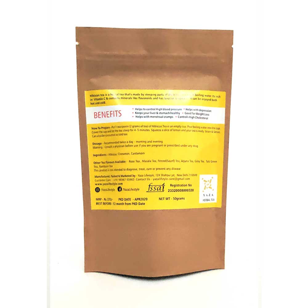 Yaza Hibiscus Lemon Tea Ultimate Refresher (50g - 30 cups)