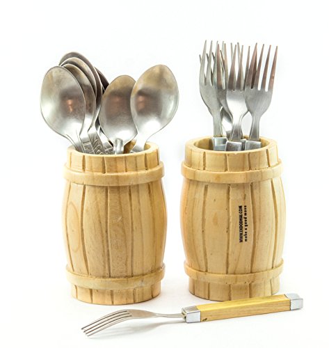 Barrel Cutlery Holder set of 2