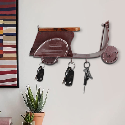 Metal Scooter Key Holder Red XL