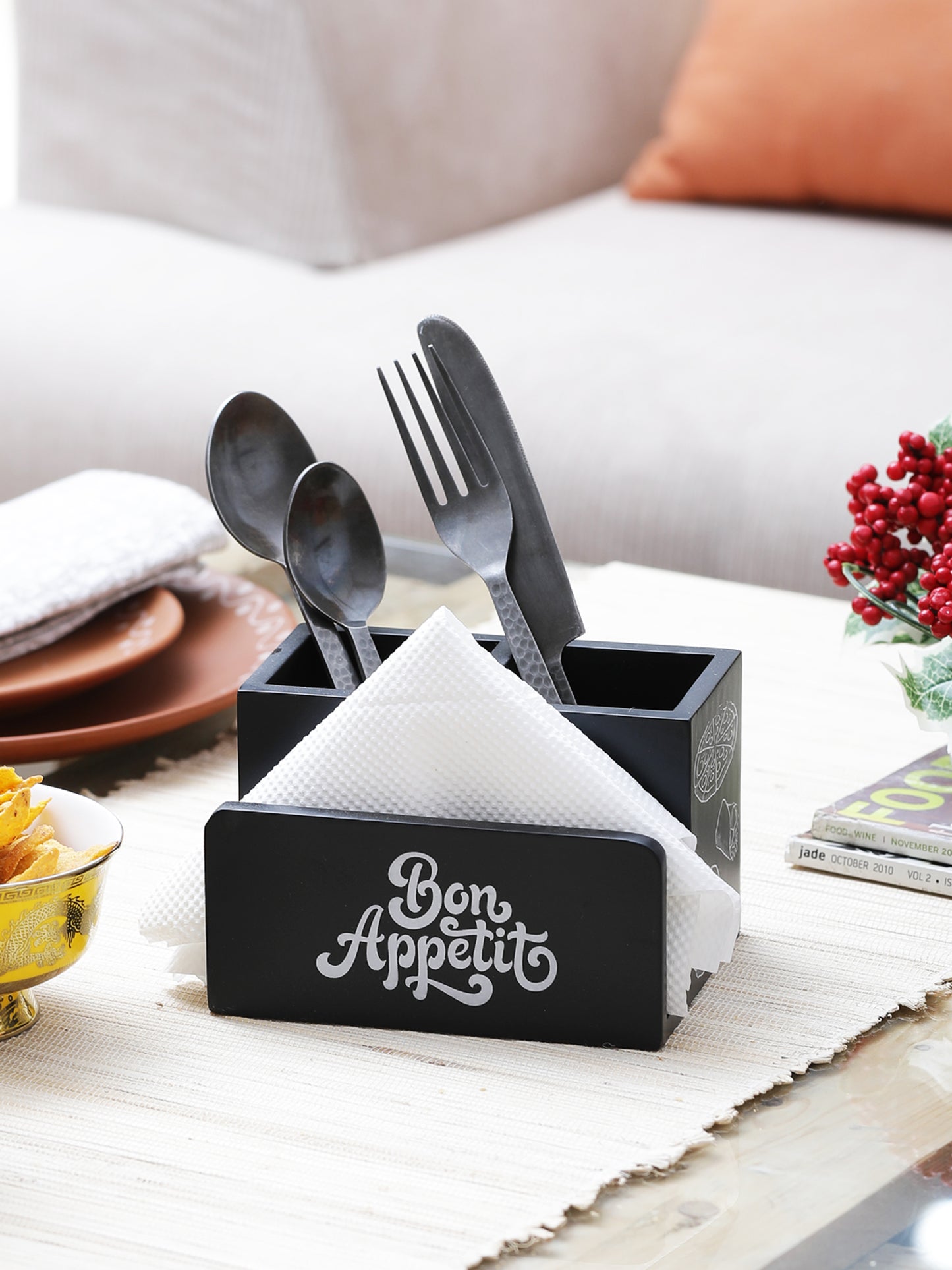 Bon Appetit Cutlery Stand Black