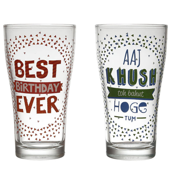 Load image into Gallery viewer, Birthday Cocktail Glasses set of 2 (360ml)
