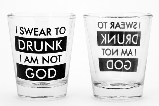 Load image into Gallery viewer, Drunk God Shot Glass (set of 2)

