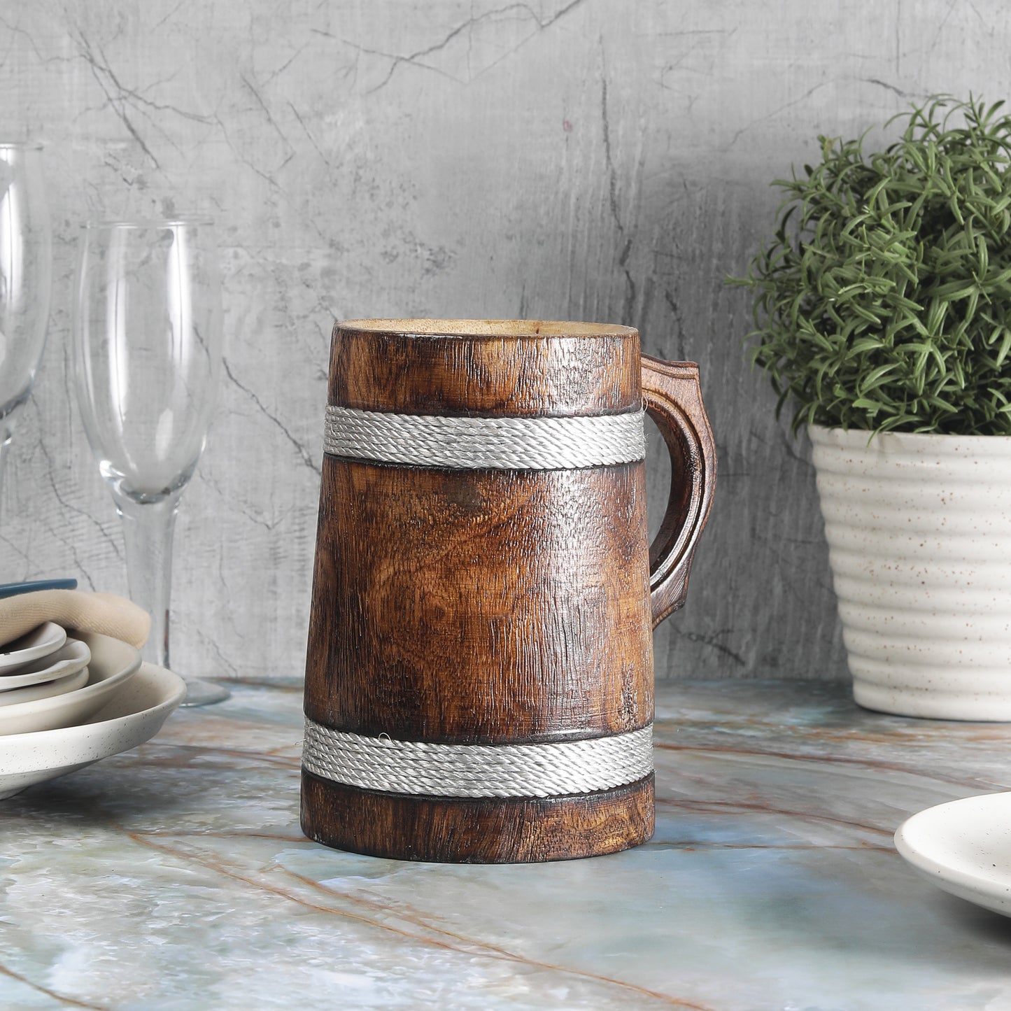 Classic Wooden Beer Mug