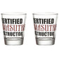 CERTIFIED KAMASUTRA INSTRUCTOR SHOT GLASS SET OF 2