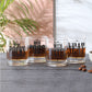 ROCK NEAT SODA WATER WHISKEY GLASS SET OF 4